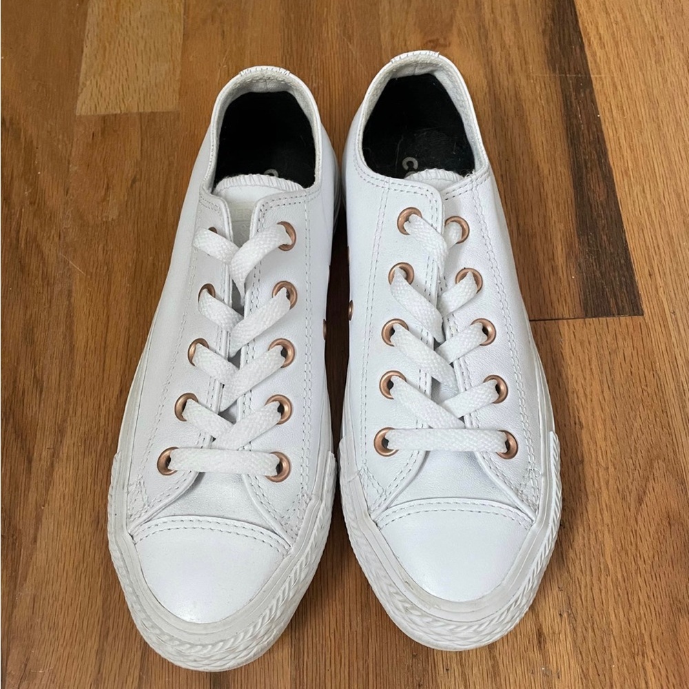 Converse custom rose gold sz 6 women’s